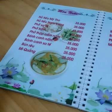 Thực đơn- Quán Ăn Quán Chay Nghĩa Trúc