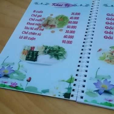 Thực đơn- Quán Ăn Quán Chay Nghĩa Trúc