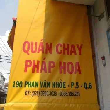 Tổng hợp- Quán Ăn Quán Chay Pháp Hoa