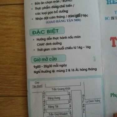 Thực đơn- Quán Ăn Quán Chay Thanh Vị