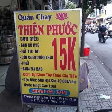 Thực đơn- Quán Ăn Thiên Phước - Quán Chay