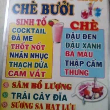 Thực đơn- Ăn vặt Quán Chè 580