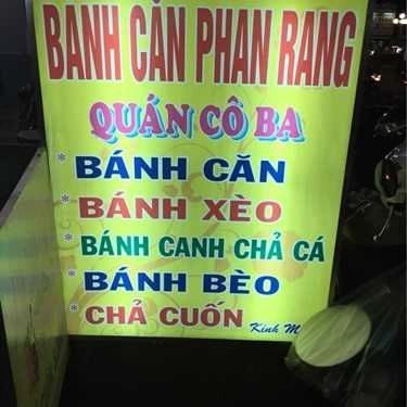 Tổng hợp- Ăn vặt Quán Cô Ba - Bánh Căn, Bánh Xèo Phan Rang