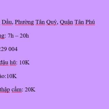 Tổng hợp- Quán Ăn Quán Cơm Chay 292