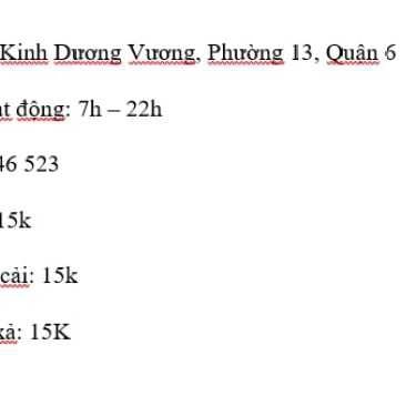 Thực đơn- Quán Ăn Cơm Chay 82
