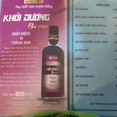Thực đơn- Quán Nhậu Quán Dê Tài Ký