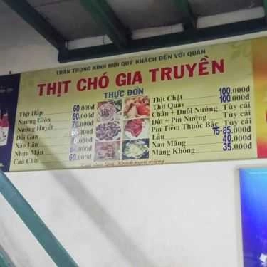 Thực đơn- Quán Nhậu Thịt Chó 61 Hàng Lược Hà Nội