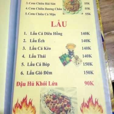 Thực đơn- Quán Nhậu Gió Đêm