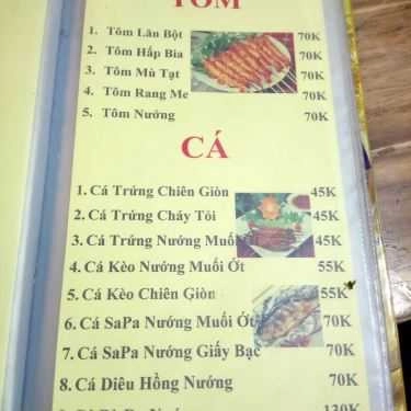 Thực đơn- Quán Nhậu Gió Đêm
