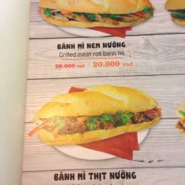 Thực đơn- Great - Bánh Mì & Cafe - Lê Thị Riêng