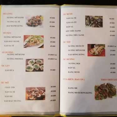 Thực đơn- Quán Nhậu Quán Hải Sản 743
