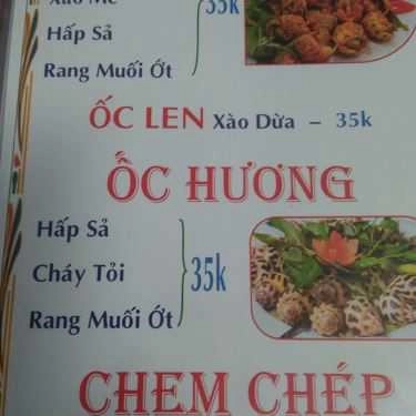 Thực đơn- Quán Nhậu Quán Hải Sản Cần Giờ