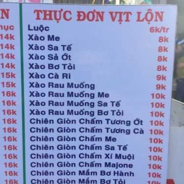 Thực đơn- Ăn vặt Quán Hiển - Vịt Lộn & Cút Lộn