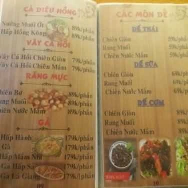 Thực đơn- Quán Nhậu Quán Hoàng Mập - Nhậu Bình Dân