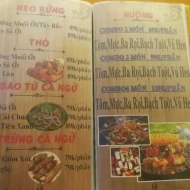 Thực đơn- Quán Nhậu Quán Hoàng Mập - Nhậu Bình Dân