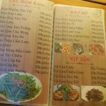 Thực đơn- Quán Nhậu Quán Hoàng Mập - Nhậu Bình Dân