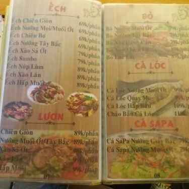 Thực đơn- Quán Nhậu Quán Hoàng Mập - Nhậu Bình Dân