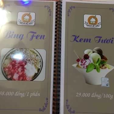 Thực đơn- Cafe Love Of Ice - Kem & Trà Sữa