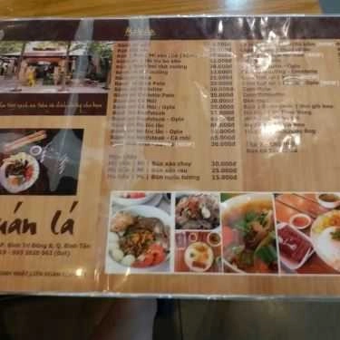 Thực đơn- Quán Lá Cafe