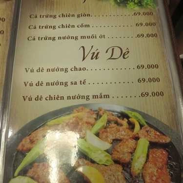 Thực đơn- Cafe Quán Mộc - Điểm Tâm Phố Nướng