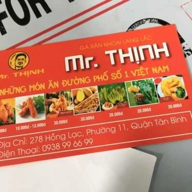 Thực đơn- Ăn vặt Mr. Thịnh - Gà Rán, Sake & Khoai Lang Lắc