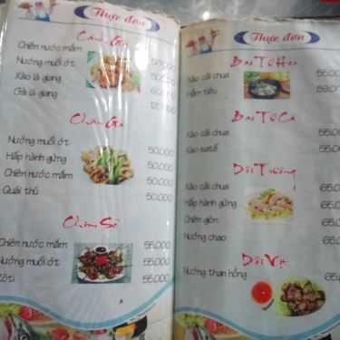 Thực đơn- Quán Nhậu 396 - Vựa Hải Sản Phan Thiết