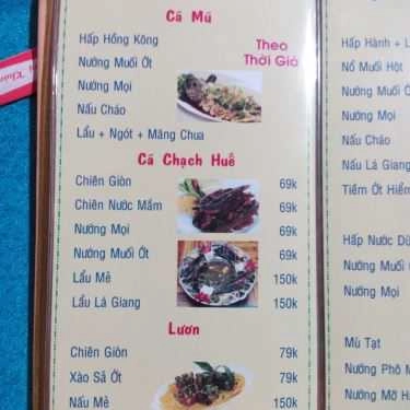 Thực đơn- Quán Nhậu Quán 1089 - Cháo Lươn & Gà Hấp Mắm Nhĩ