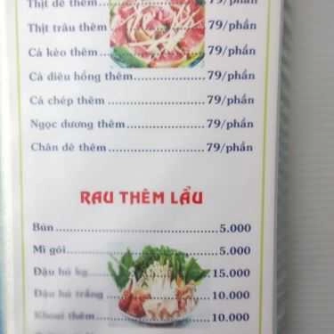 Thực đơn- Quán Nhậu Đức Tâm