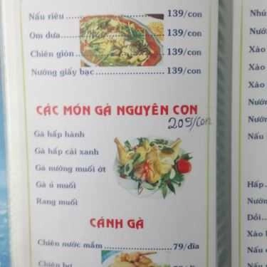Thực đơn- Quán Nhậu Đức Tâm