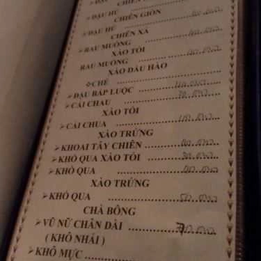 Thực đơn- Quán Nhậu Quán Huynh Đệ - Món Nhậu Bình Dân