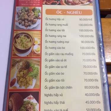 Thực đơn- Quán Nhậu Mộc Sinh - Lẩu Ếch & Lẩu Vịt