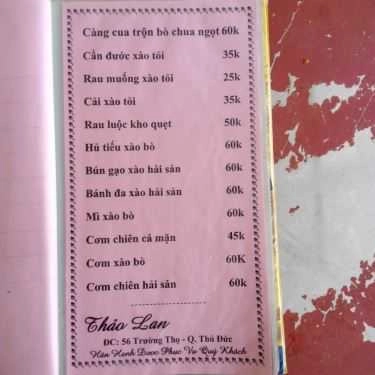 Tổng hợp- Thảo Lan 56 - Quán Nhậu Bình Dân