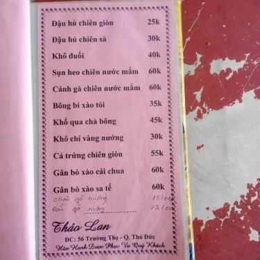 Tổng hợp- Thảo Lan 56 - Quán Nhậu Bình Dân