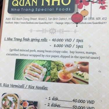 Thực đơn- Quán Nhỏ - Trà Đào & Ăn Vặt