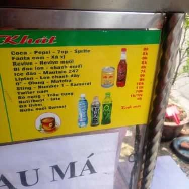 Thực đơn- Ăn vặt Nước Mía, Trà Sữa & Giải Khát