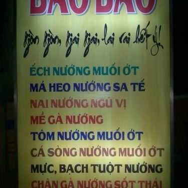 Thực đơn- Ăn vặt Bảo Bảo - Nướng Vỉa Hè