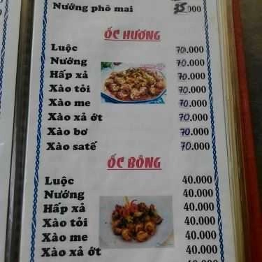 Thực đơn- Quán Nhậu Quán Ốc 126 - Đường Số 9