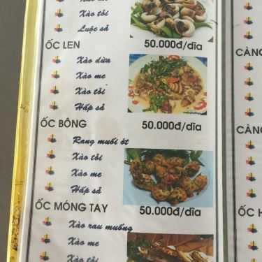 Thực đơn- Quán Nhậu Quán Ốc 558