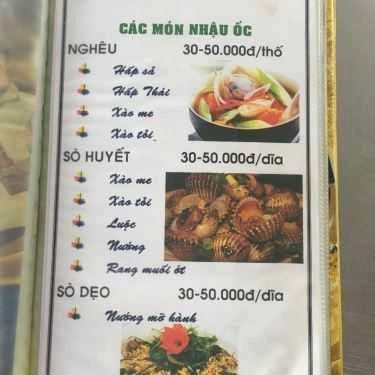Thực đơn- Quán Nhậu Quán Ốc 558