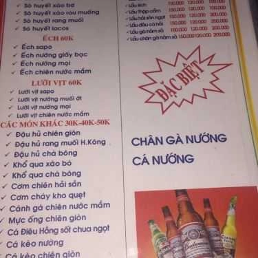 Thực đơn- Quán Nhậu Quán 9999 - Ốc & Hải Sản