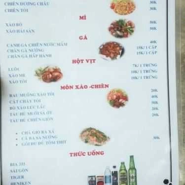 Thực đơn- Quán Nhậu Quán Ốc Bà Xã
