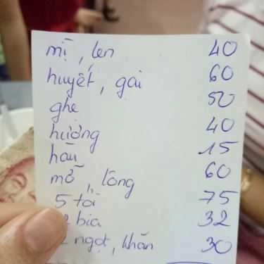 Thực đơn- Ăn vặt Quán Ốc Bé Hai