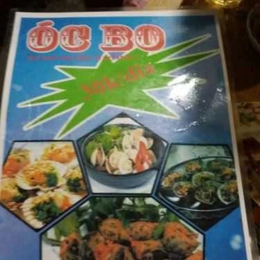 Thực đơn- Ăn vặt Quán Ốc Bo - Ốc Nướng & Ốc Hấp