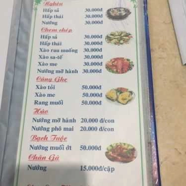 Thực đơn- Quán Nhậu Quán Ốc Gia Đình - Đinh Đức Thiện