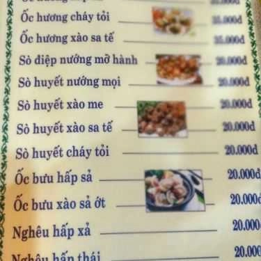 Thực đơn- Quán Nhậu Quán Ốc Năm Nghêu