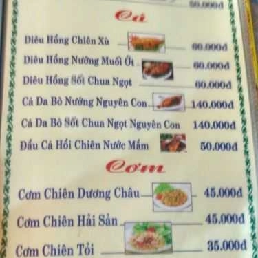 Thực đơn- Quán Nhậu Quán Ốc Năm Nghêu