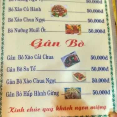 Thực đơn- Quán Nhậu Quán Ốc Năm Nghêu