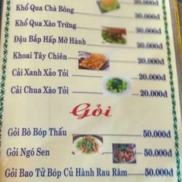 Thực đơn- Quán Nhậu Quán Ốc Năm Nghêu