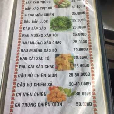 Thực đơn- Quán Nhậu Sơn Lâm - Dê Tươi & Các Món Lẩu