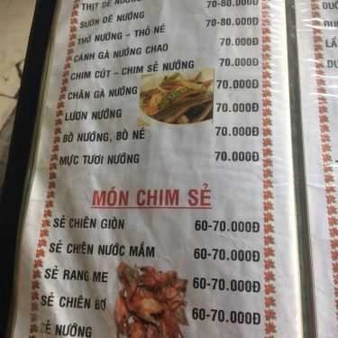 Thực đơn- Quán Nhậu Sơn Lâm - Dê Tươi & Các Món Lẩu
